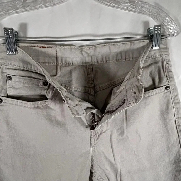Levi's 502 Jeans 28x30 White Grey Cotton Blend Button Zip Pockets Strauss - Picture 5 of 11